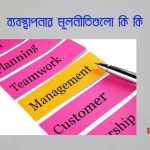 ব্যবস্থাপনার মূলনীতিগুলো কি কি