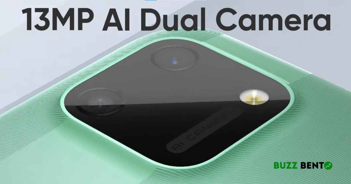 realme C11 dual rear camera setup close up