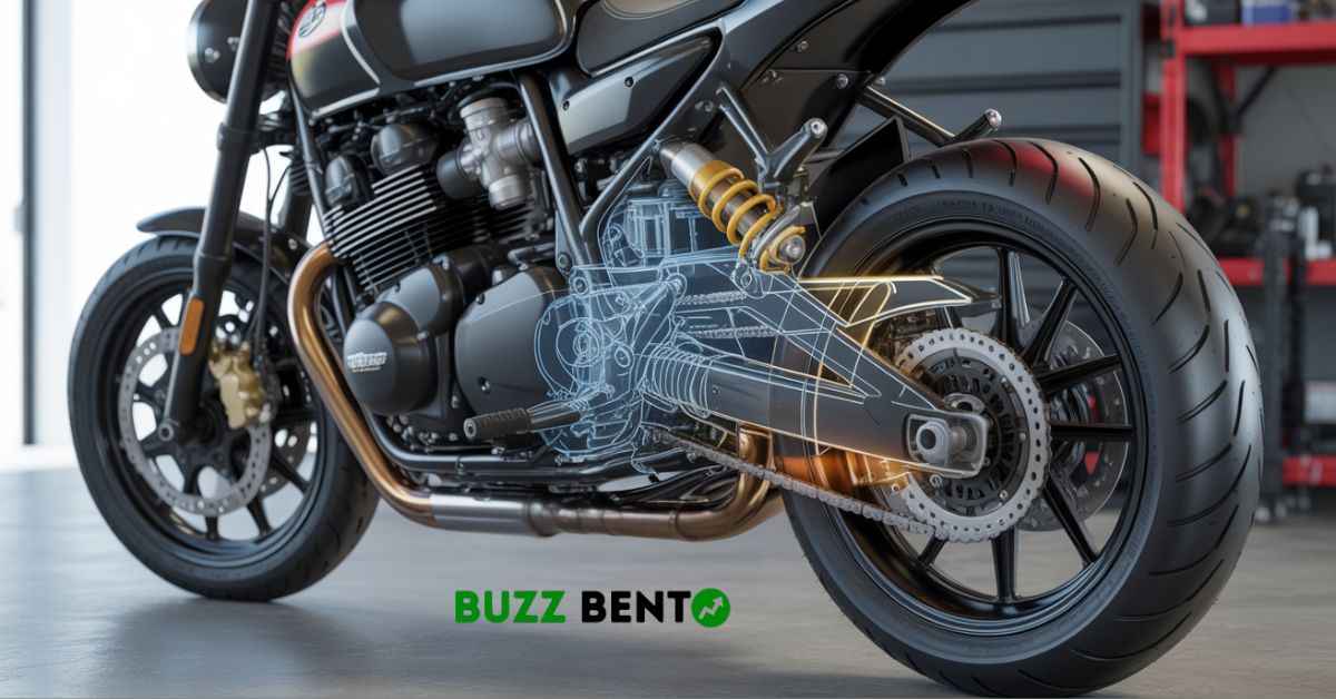 মোটরসাইকেল টায়ার ও সাসপেনশন সিস্টেম