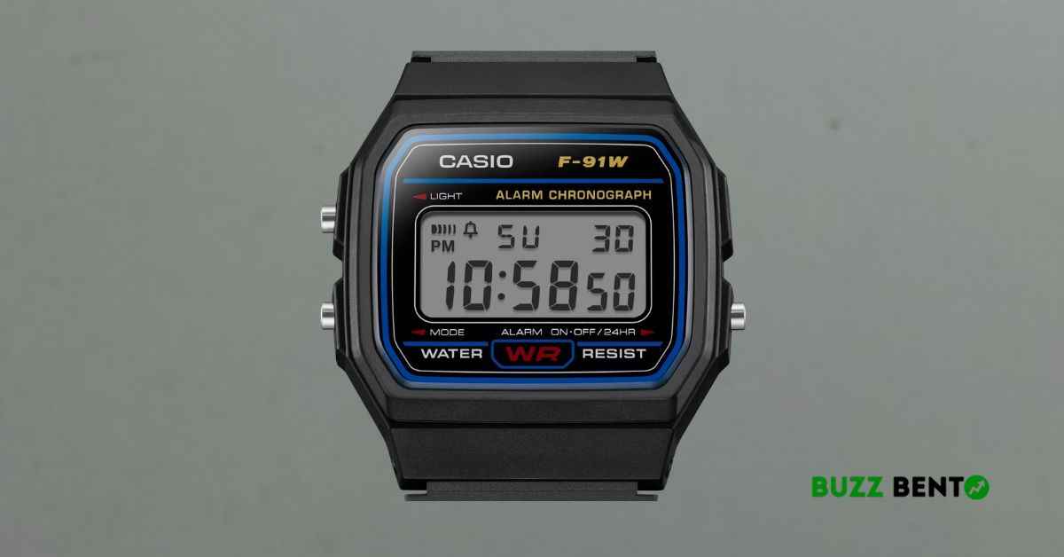 The Casio F91W-1 Men's Classic Chronograph Alarm LCD Digital Watch